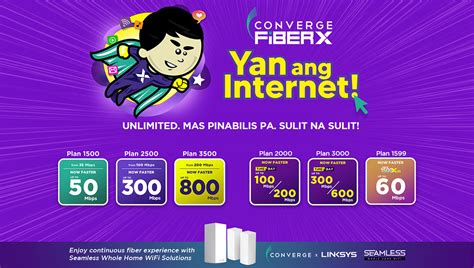 ‘Yan ang internet! Converge turbocharges FiberX .